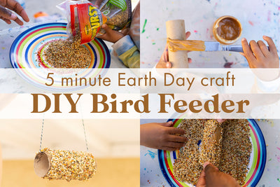 5 Minute Earth Day Craft - DIY Bird Feeder